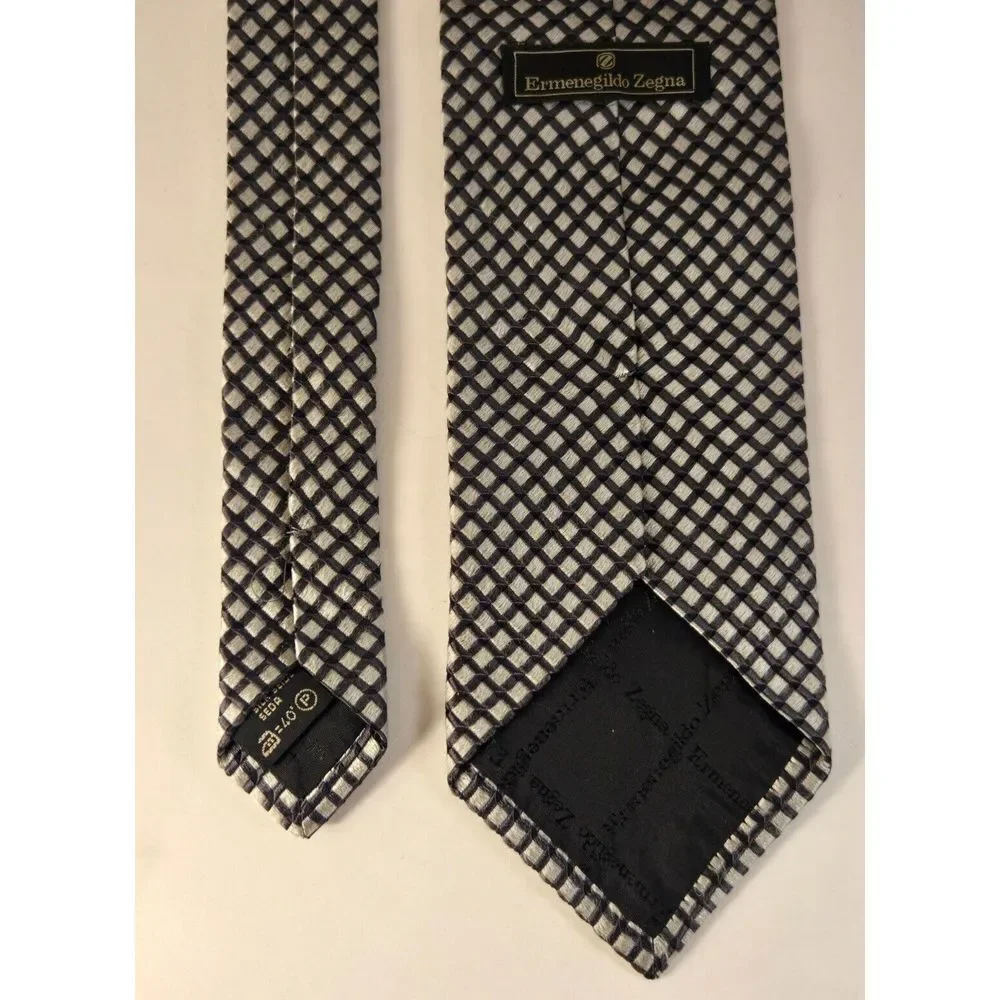 Ermenegildo Zegna Mens Tie 100% Silk‎ Made in Italy